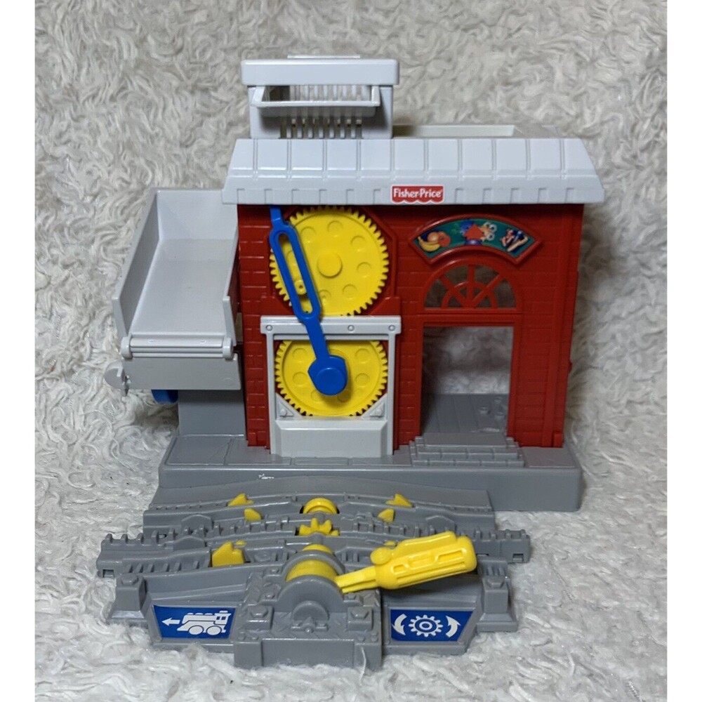 Fisher Price Geotrax Train Workin Town Railway Work Mill Factory‎